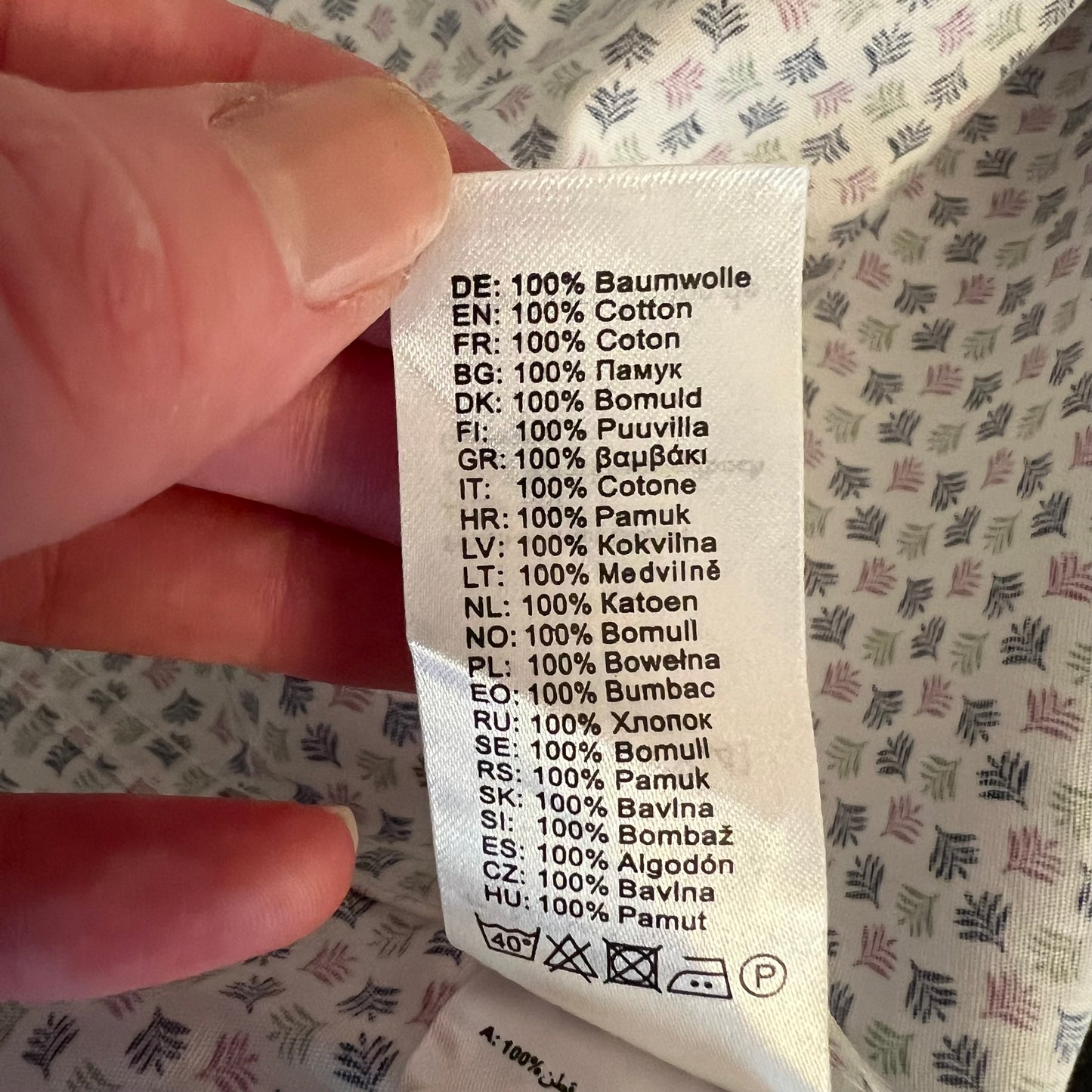 Fynch Hatton Navy Sage Purple Leaf Print Short Sleeve Button Down Shirt XL New with Tags