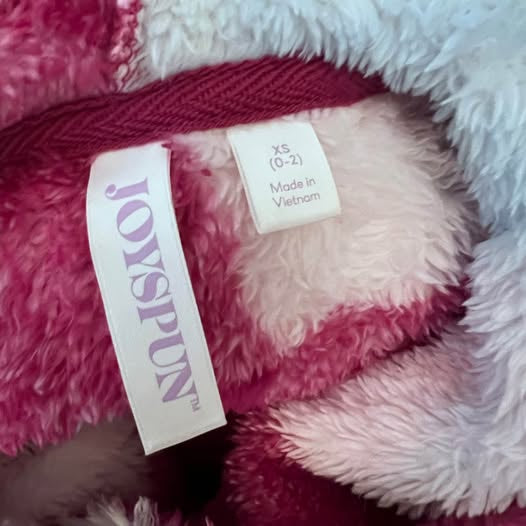 Joyspun Hooded Kangaroo Pocket Sherpa Pullover Night Gown XS Good Condition