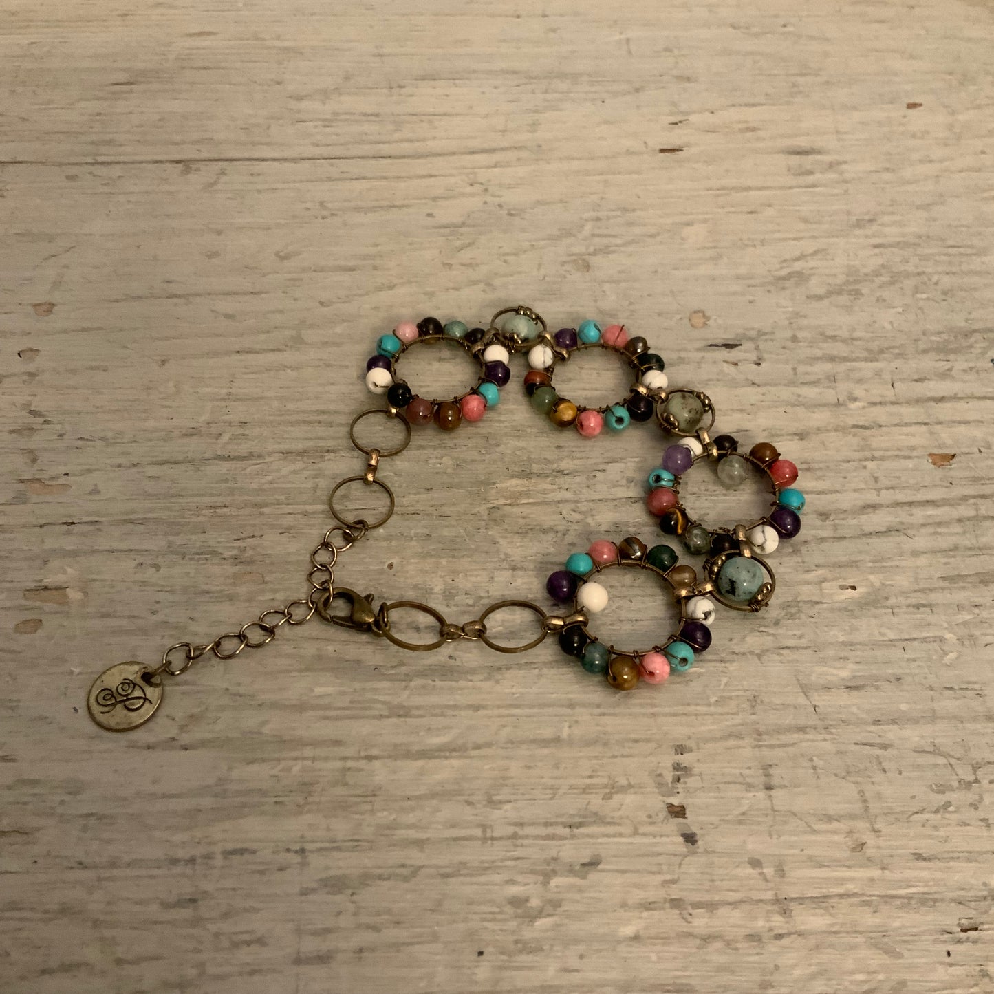 Vintage Plunder Design Boho Multicolor Beaded Necklace/Bracelet Set Good Condition