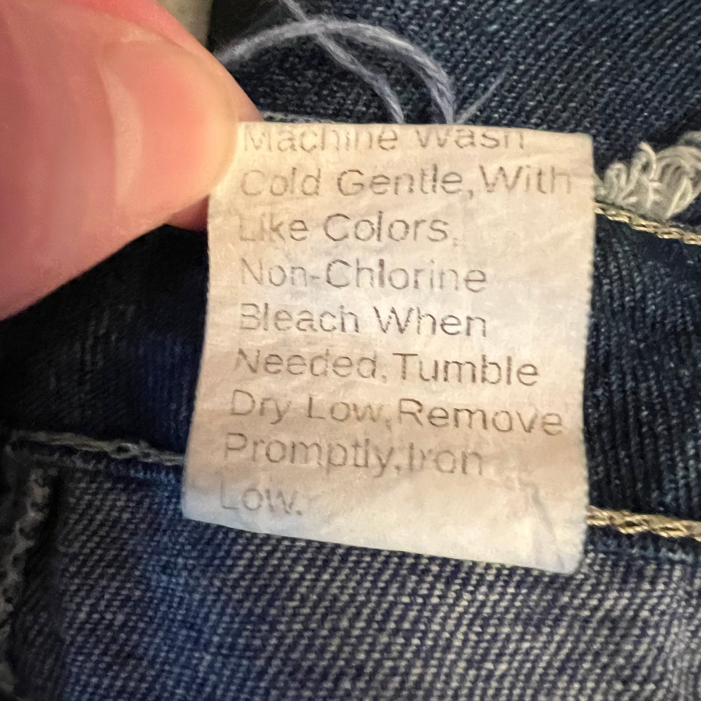 SHEIN Patchwork Denim Button Fly Fashion Jeans XS Like New
