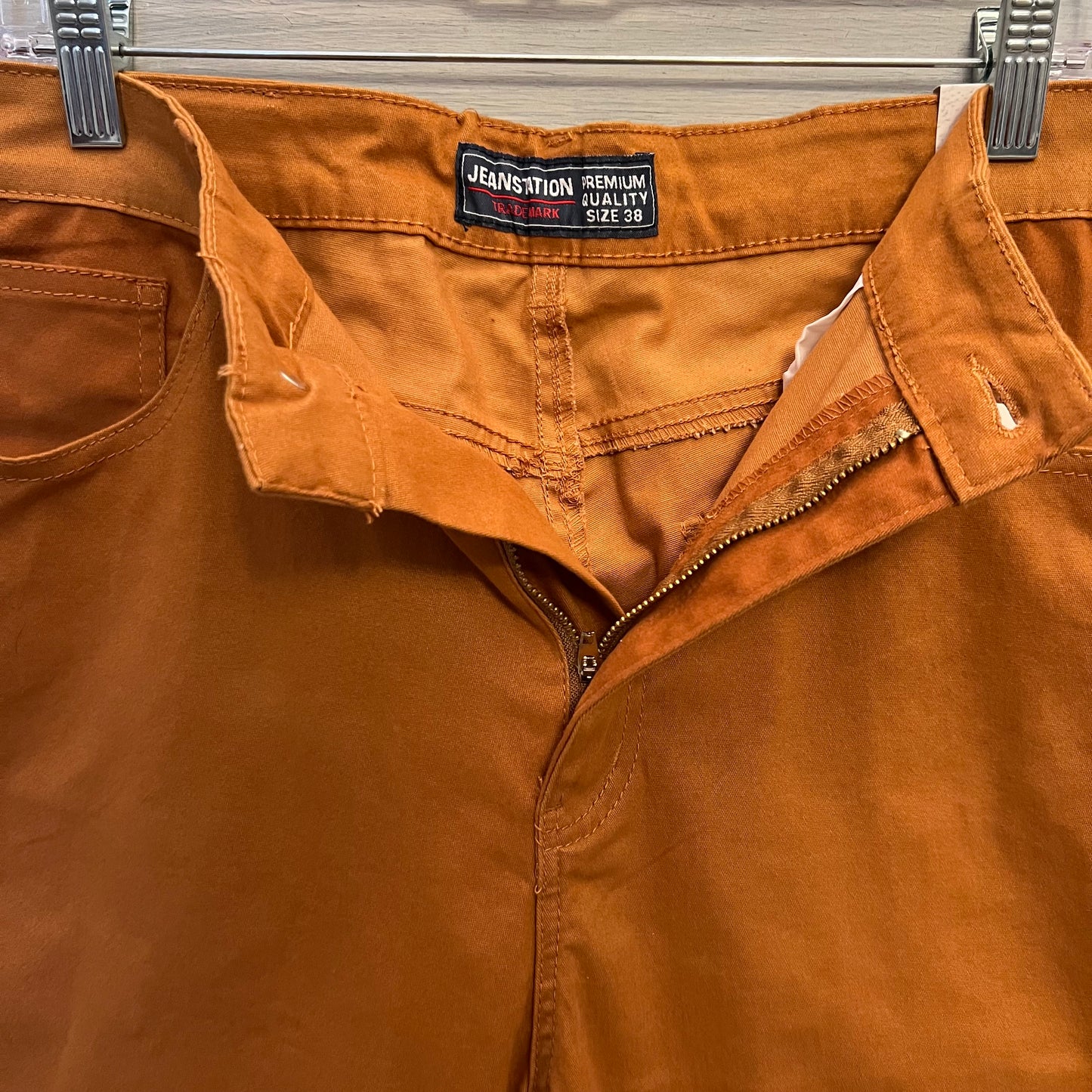 Jeanstation Camel Flat Front Chino Shorts Size 38 New with Tag