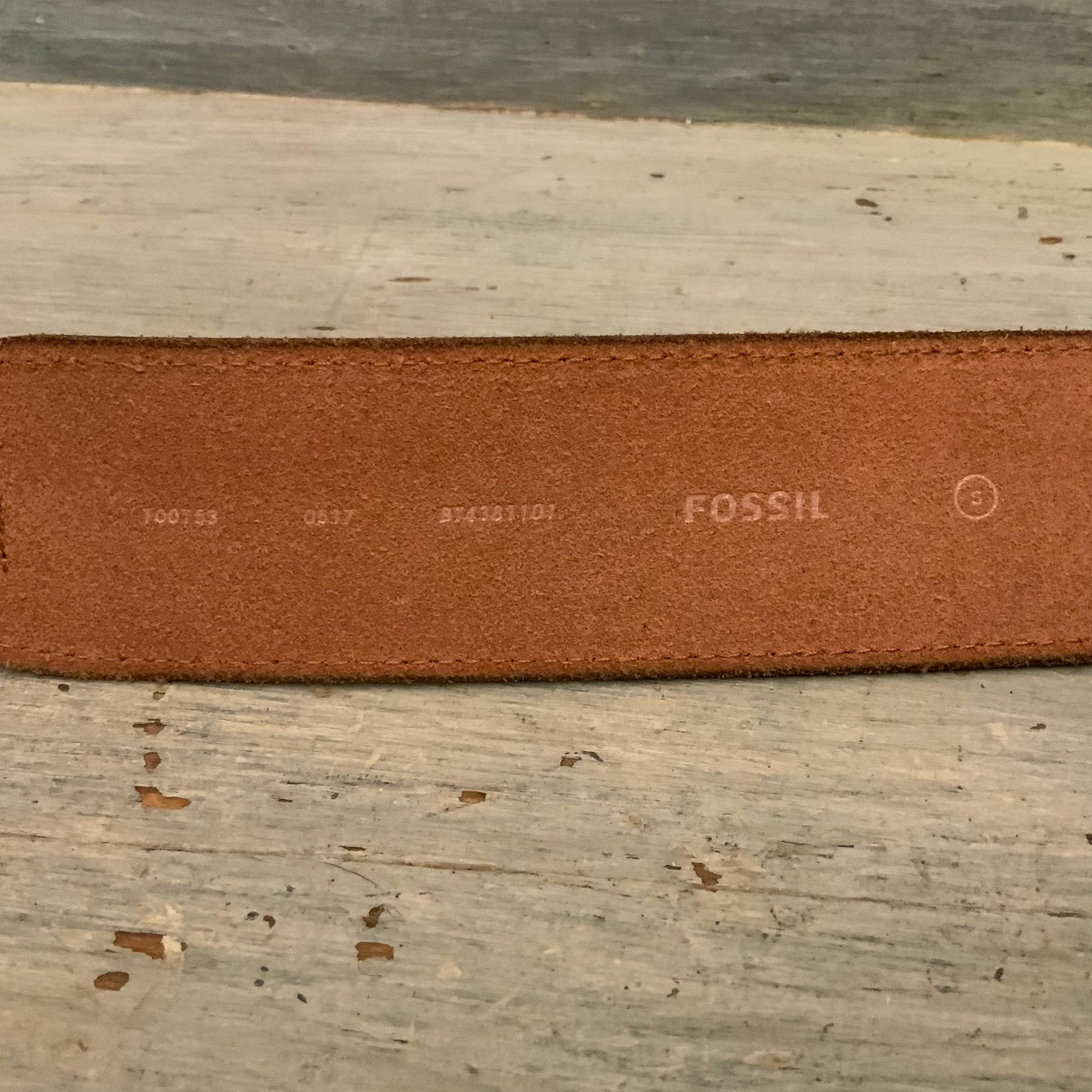Fossil Genuine Leather Cinch Waist Belt Small Good Condition
