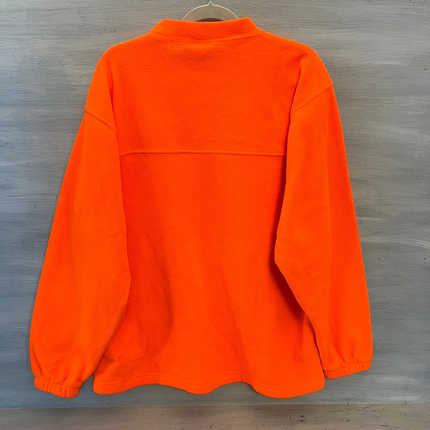 Fieldline Neon Orange Fleece Pullover Visibility Hunting Workwear Large Good Condition