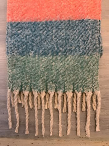 Mudd Scarf Blue Orange Yellow Sooo Soft Like New