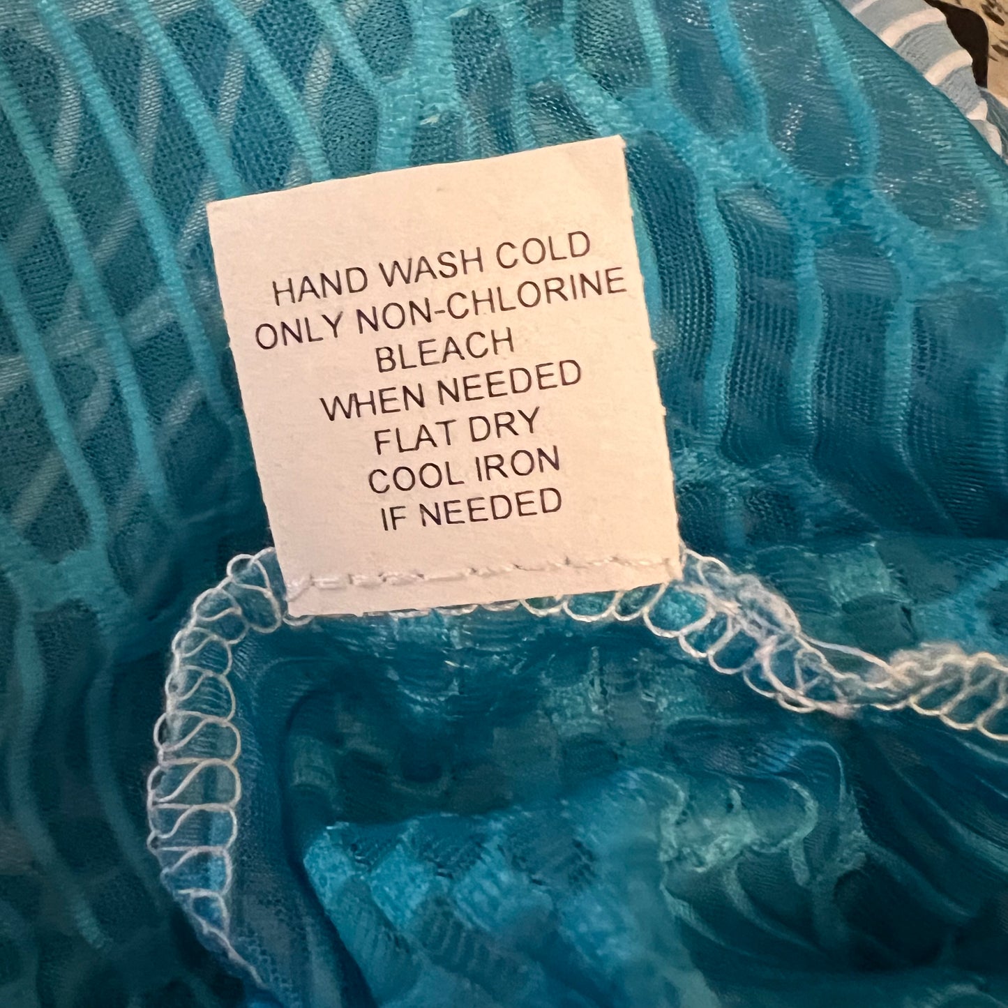 Porto Cruz Blue Ombré 3/4 Sleeve Lace Up Tunic Cover Up XL New with Tag
