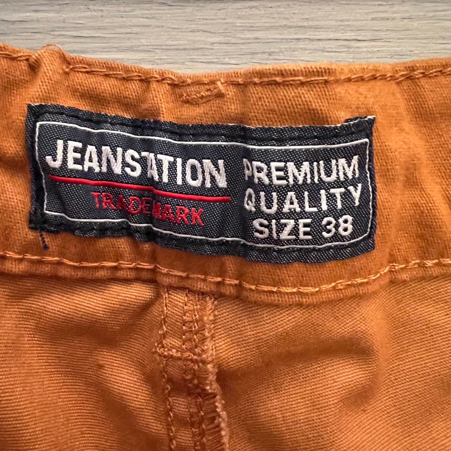 Jeanstation Camel Flat Front Chino Shorts Size 38 New with Tag