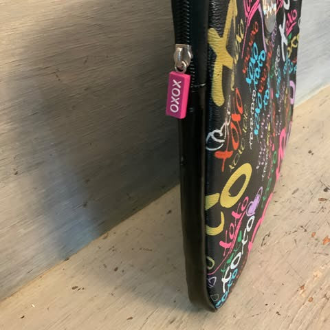 XOXO Colorful Faux Leather Laptop Tablet Bag Good Condition