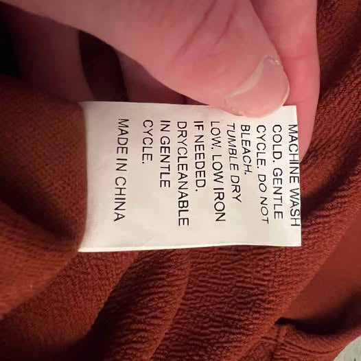 SHEIN Burnt Orange Square Neckline Balloon Sleeve Fitted Dress XS Like New