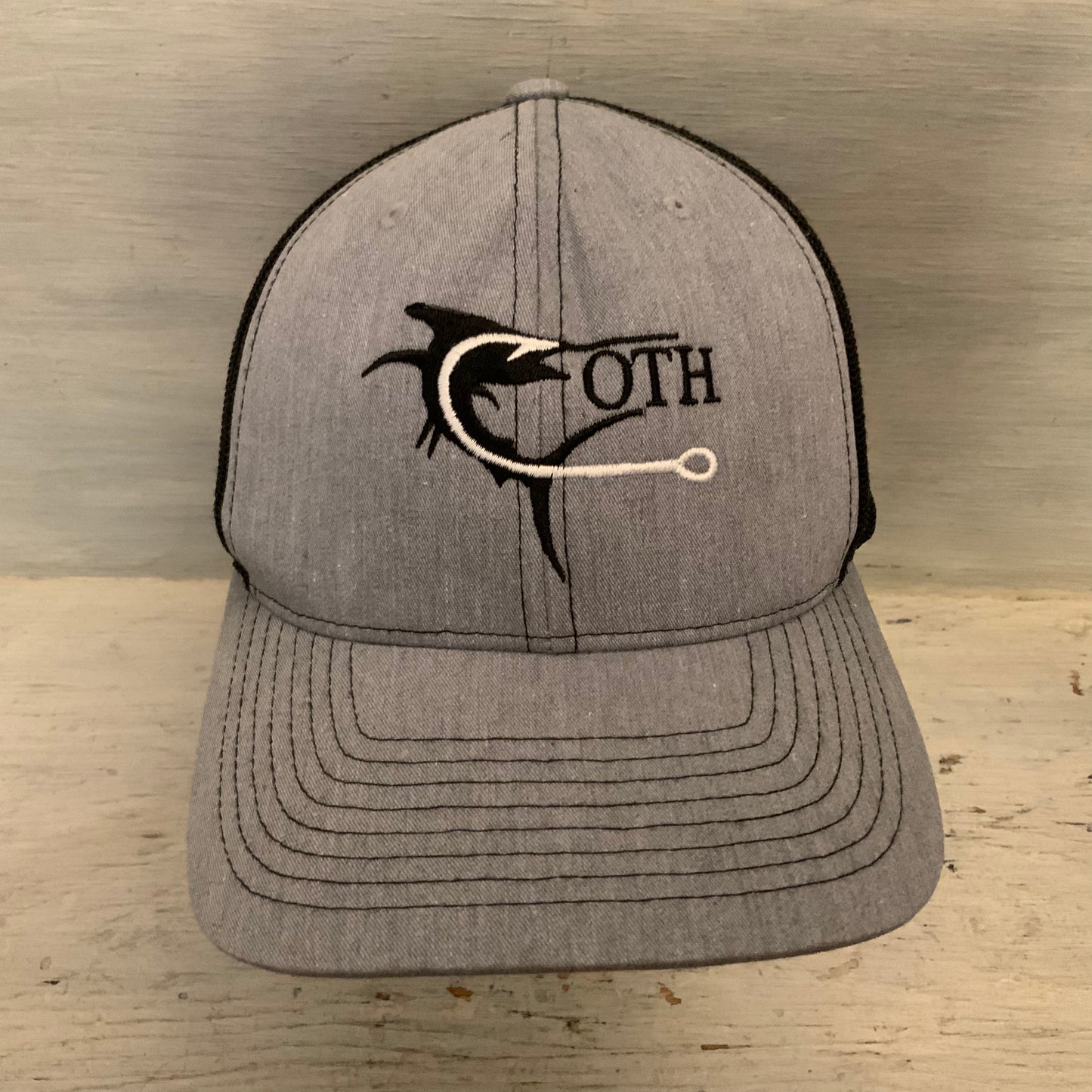 Richardson 112 On the Hook Fishwear Trucker Snapback Ballcap Adjustable Size Good Condition