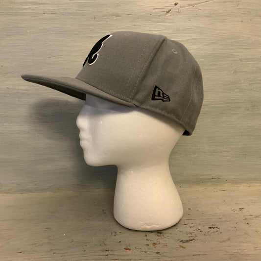 New Era 9Fifty Oakland A’s Gray Ball Cap Hat Size 7 (55.8cm) Good Condition