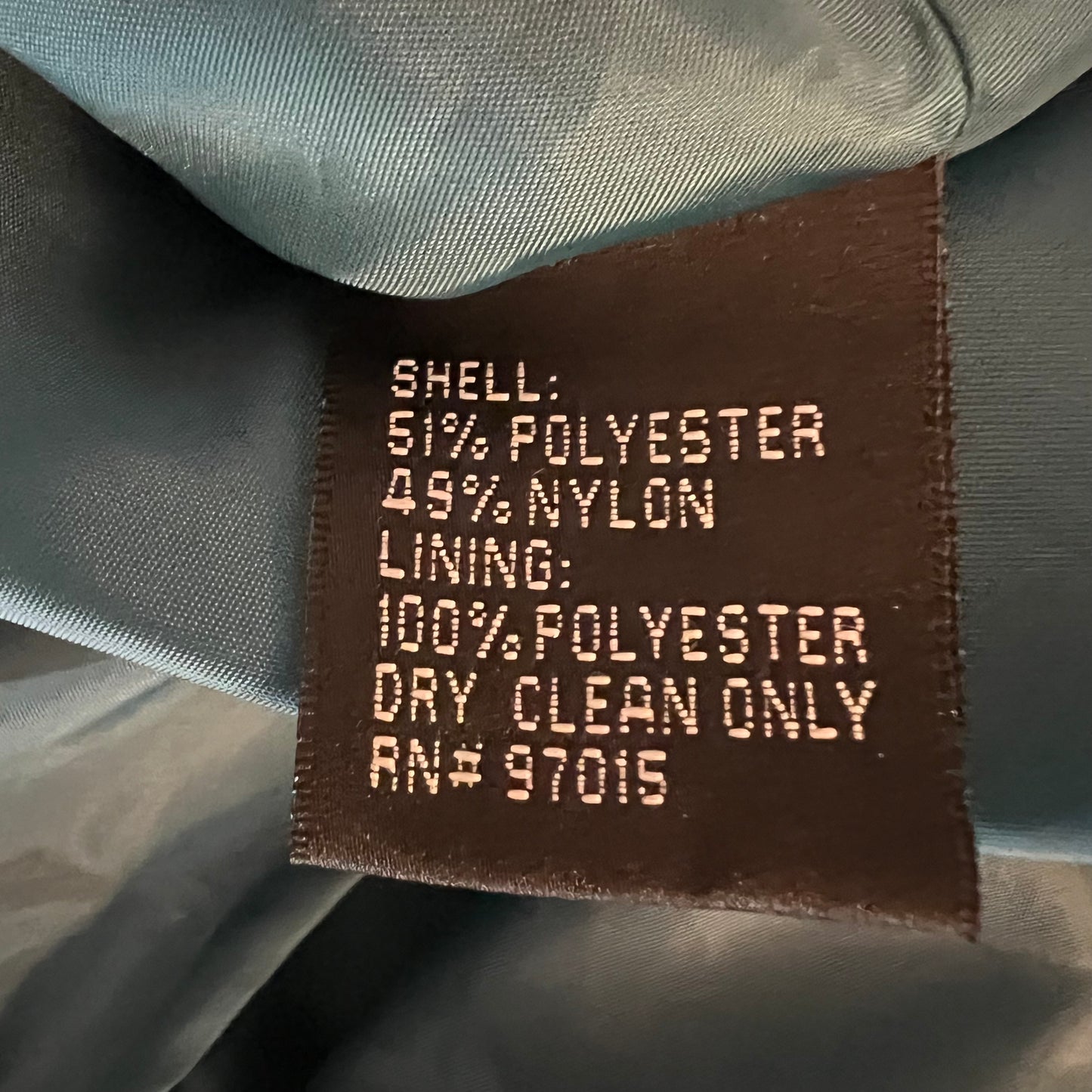 Vintage Signature by Larry Levine Teal Iridescent Sheen Trench Jacket Size10 Good Condition