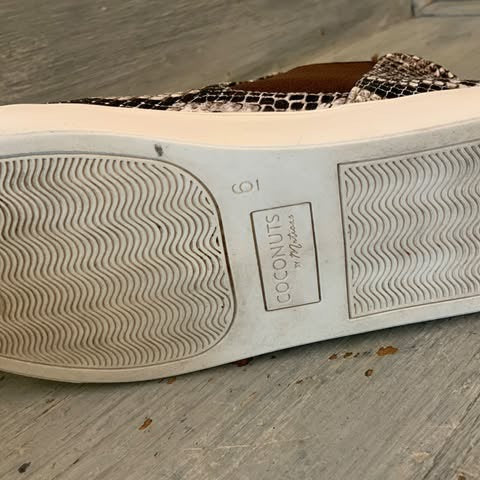 Coconuts by Matisse Faux Snake Skin Mid Top Sneaker Size 6 Good Condition
