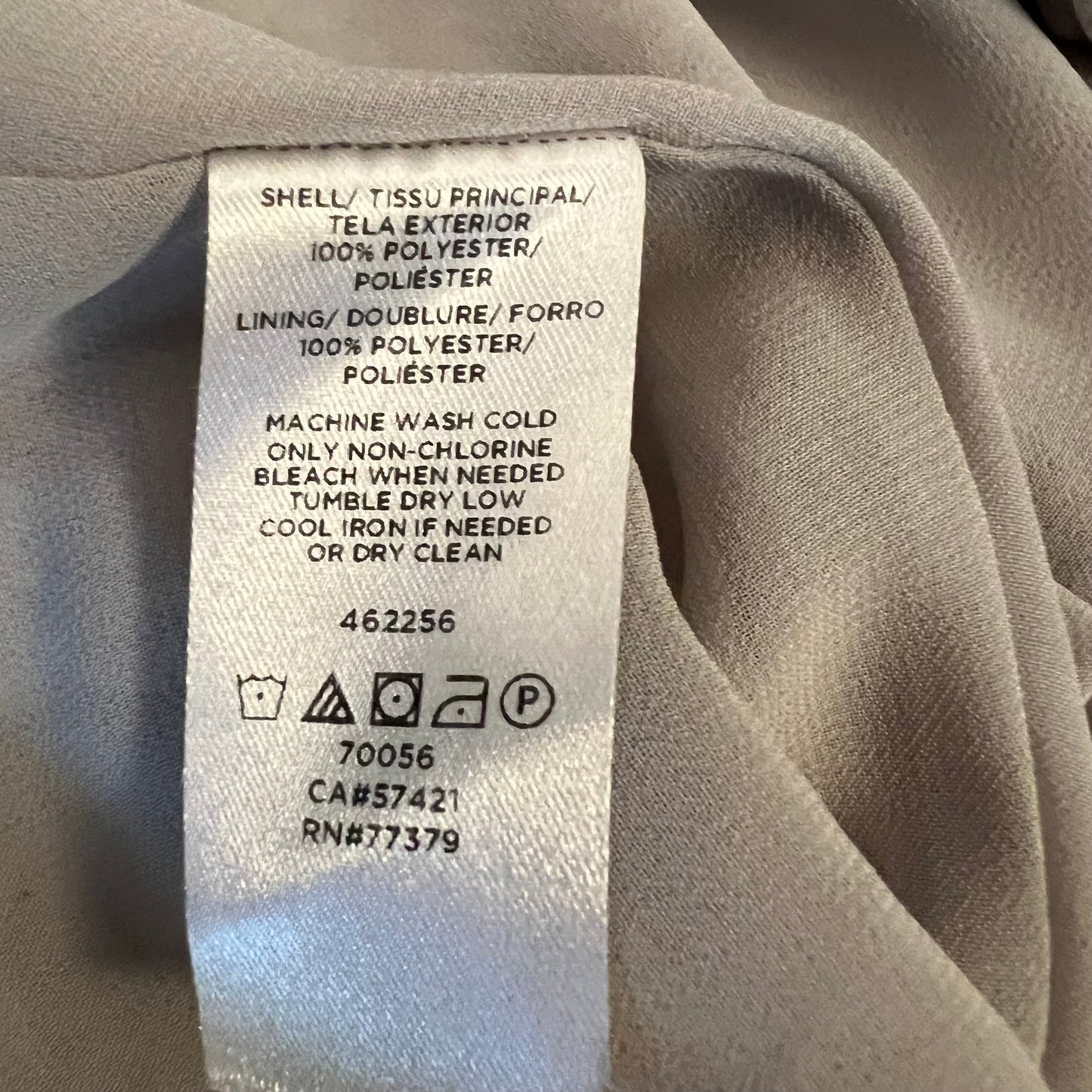 Ann Taylor Factory Beige White Floral Print Tank Top Blouse Size Medium Good Condition