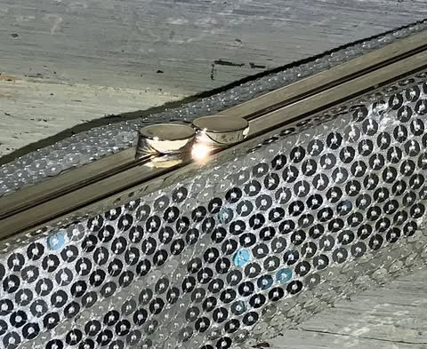 Silver Sequined Crossbody Clutch Bag Purse Like New