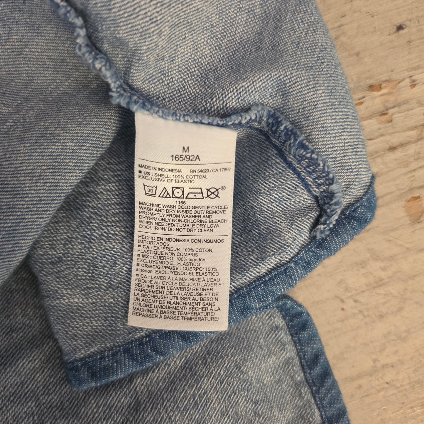 Old Navy 100% Cotton Denim Sleeveless Fit & Flare Mini Dress Size Medium Good Condition