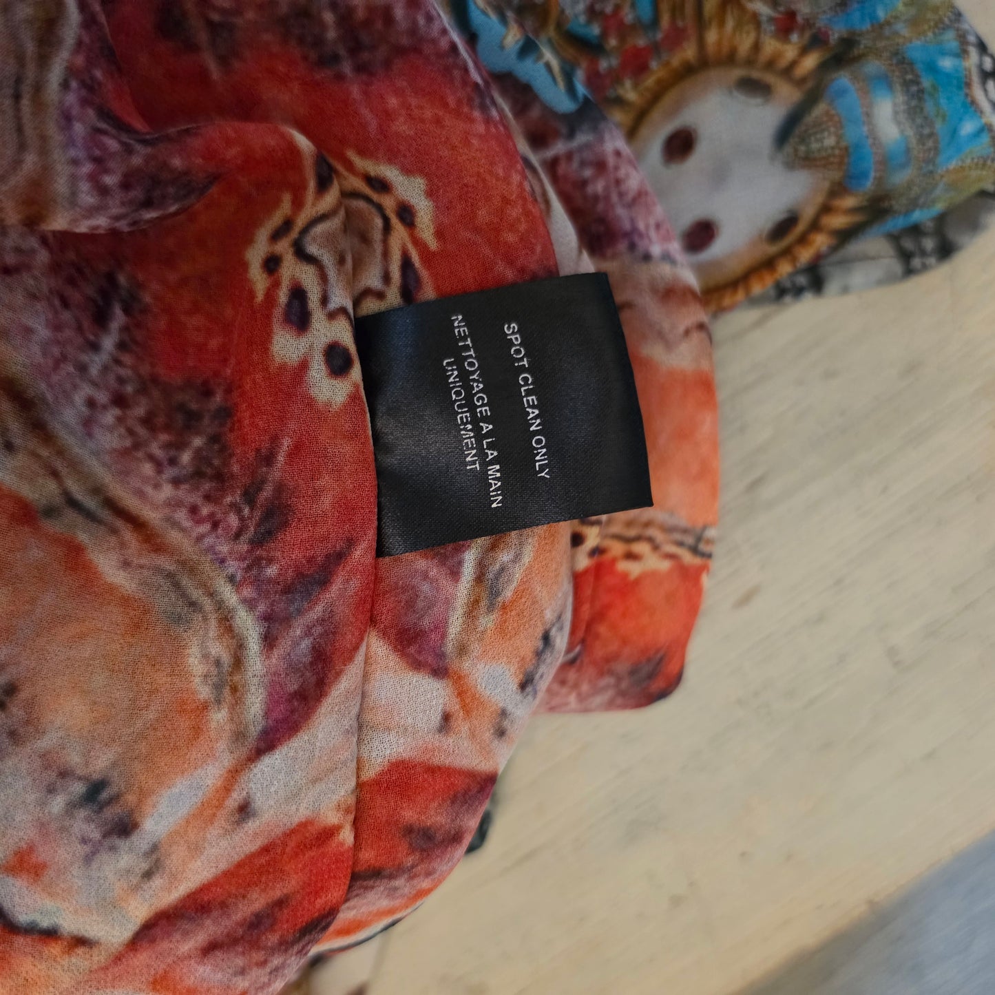 Charlie Paige Flowy Colorful Boho Print Beach/Pool Kaftan Coverup One Size Good Condition