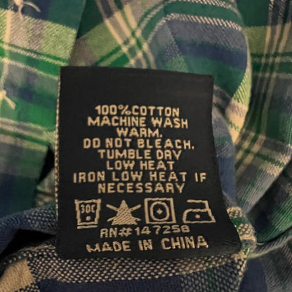 Simply Southern 100% Cotton Plaid Long Sleeve Men's Button Down Shirt Size XL Good Condition