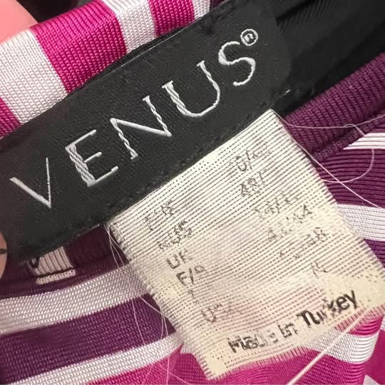 Venus Sleeveless Colorful Horizontal Stripes Maxi Dress Size 10 Good Condition