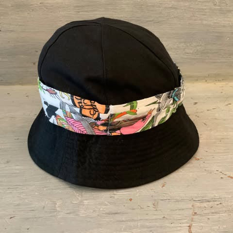 Sakroots Black Bucket Sunhat Good Condition