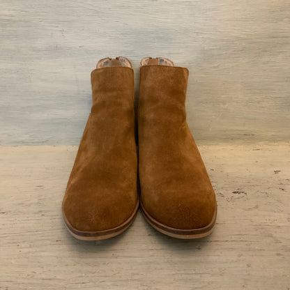 Steve Madden Lancaster Camel Brown Leather Ankle Bootie Boot Size 7.5 Good Condition