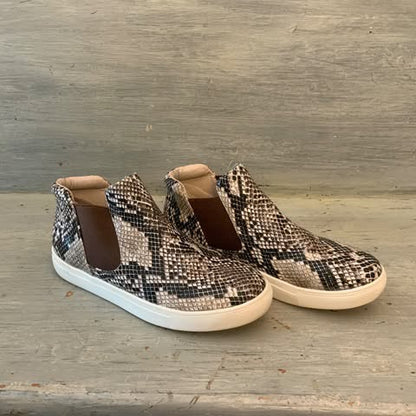 Coconuts by Matisse Faux Snake Skin Mid Top Sneaker Size 6 Good Condition