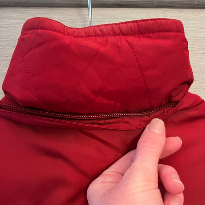 Vintage Eddie Bauer Women’s Iridescent Red Goose Down Parka Coat Size S/P Good Condition