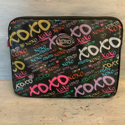XOXO Colorful Faux Leather Laptop Tablet Bag Good Condition