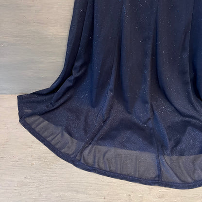 Glamour by Gabriella Skye Sparkly Navy Blue Fit and Flare Dress Size 6 Like New