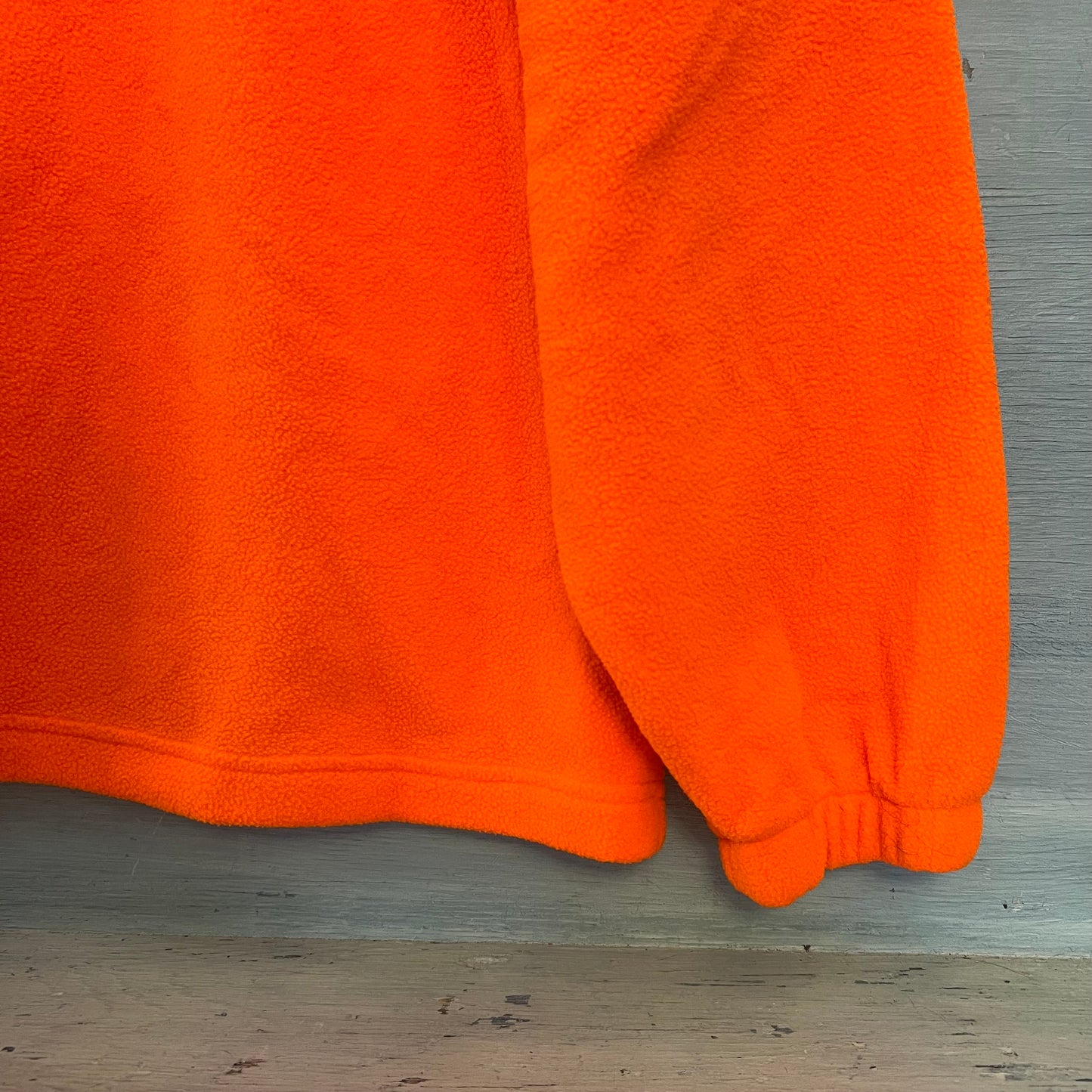 Fieldline Neon Orange Fleece Pullover Visibility Hunting Workwear Large Good Condition