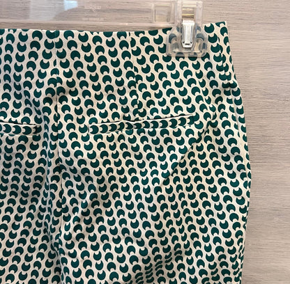 a new day Green White Crescent Moon Pattern Skinny Pants Size 6 Good Condition