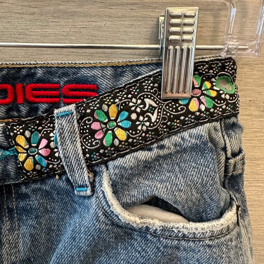 Candies Future Basics Boho Crop 100% Cotton Jeans Size 3 Good Condition