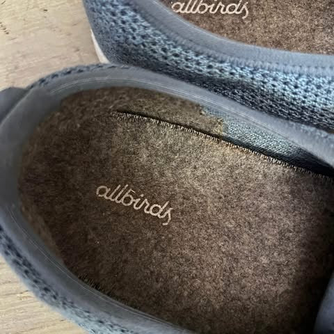 allbirds Tree Skipper Blue Mesh Casual Boat Shoes Size 12 Good Condition