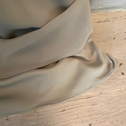 Dessy Collection Strapless Dress Formal Flowy Empire Waist Olive Green Like New