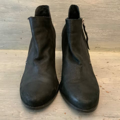 Jessica Simpson Black Suede Wedge Booties Size 5 Good Condition