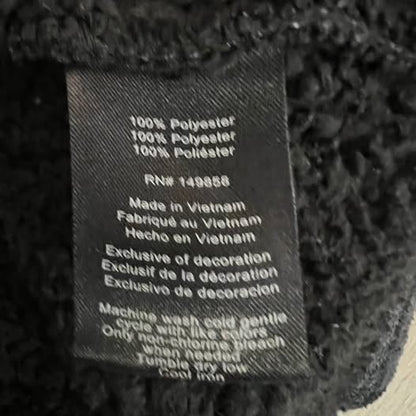 Voyager Men’s Black Grey Plaid Fleece Sherpa Lined Flannel Shacket XL Good Condition