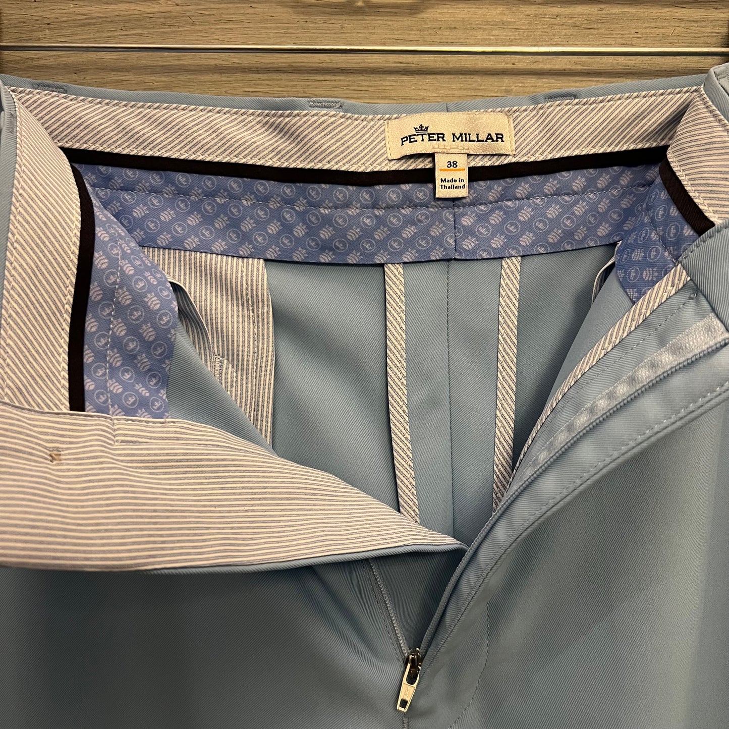 Peter Millar Pale Blue Chino Shorts Size 38 Like New