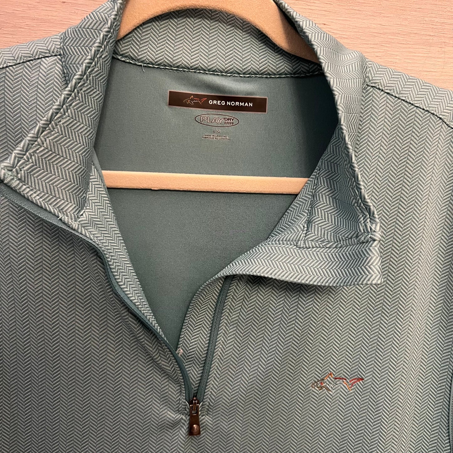 Greg Norman Teal Pullover Play Dry Golf Vest Large Like New