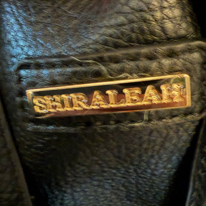 Shiraleah Black Faux Leather Large Shoulder Tote Bag Purse Good Condition