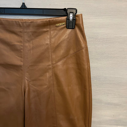 Marc New York Brown Faux Leather Skinny Pants Medium Good Condition