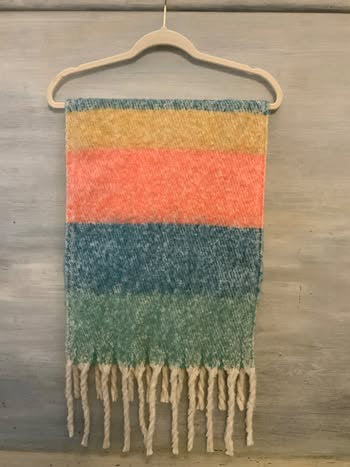 Mudd Scarf Blue Orange Yellow Sooo Soft Like New