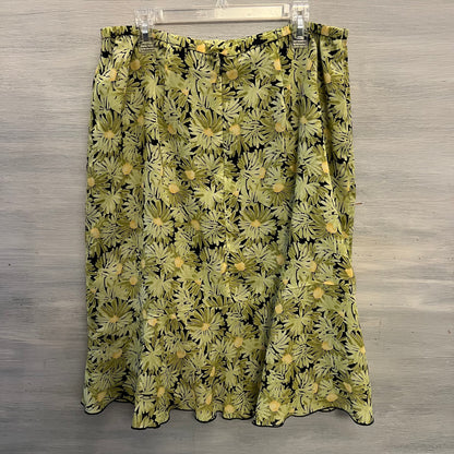 Vintage Norton McNaughton 2 Piece Daisy Print Blouse & Skirt Size 12 Good Condition