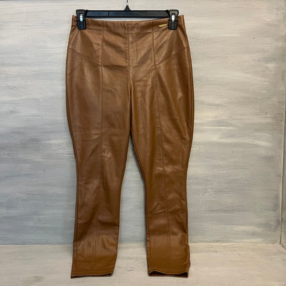 Marc New York Brown Faux Leather Skinny Pants Medium Good Condition