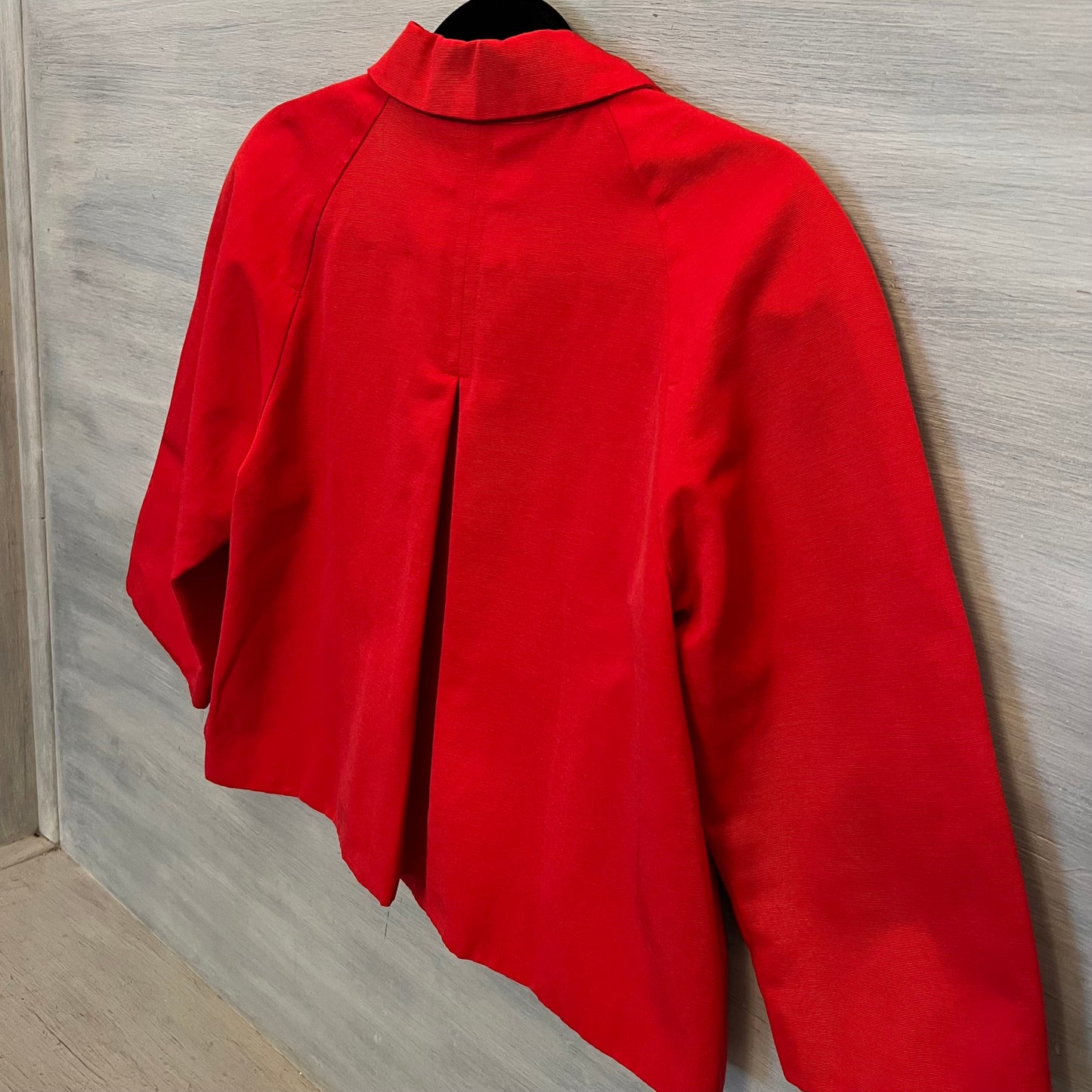 Scott Taylor Red Retro Babydoll Cropped Jacket Size Large Good Condition