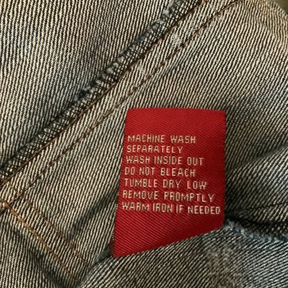 Highway Jeans Distressed Blue Jean Blazer Jacket Size Medium Good Condition