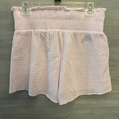 Simply Southern 100% Cotton Pale Pink Muslin High Waist Shorts Size Small/Medium Good Condition