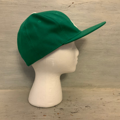 New Era Green Atlanta Braves 59Fifty Fitted Baseball Cap Size 7 1/8 (57cm) Good Condition