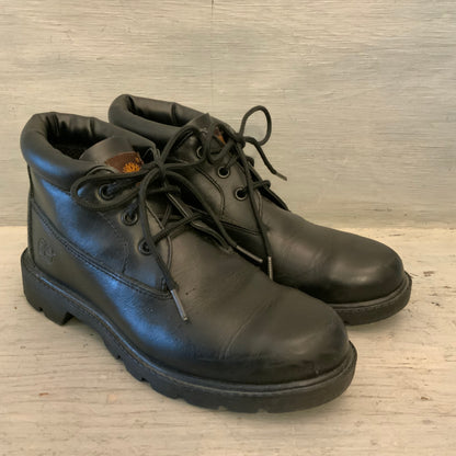 Timberland Women’s Genuine Black Leather Waterproof Chukka Boots Size 5 Good Condition