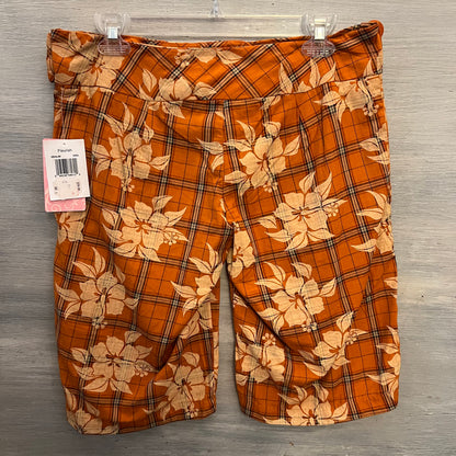 Fleurish 100% Cotton Tropical Plaid Bermuda Shorts Size 7 New with Tags