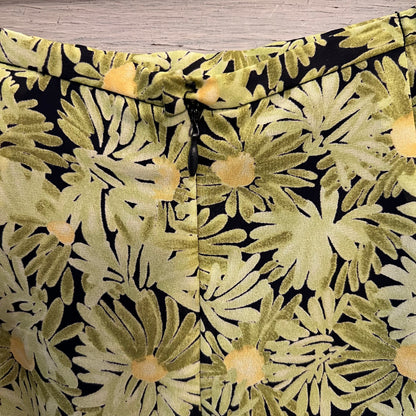 Vintage Norton McNaughton 2 Piece Daisy Print Blouse & Skirt Size 12 Good Condition