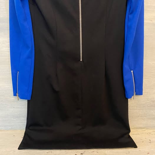 Michael Kors Royal Blue and Black Dress Size 2 Good Condition